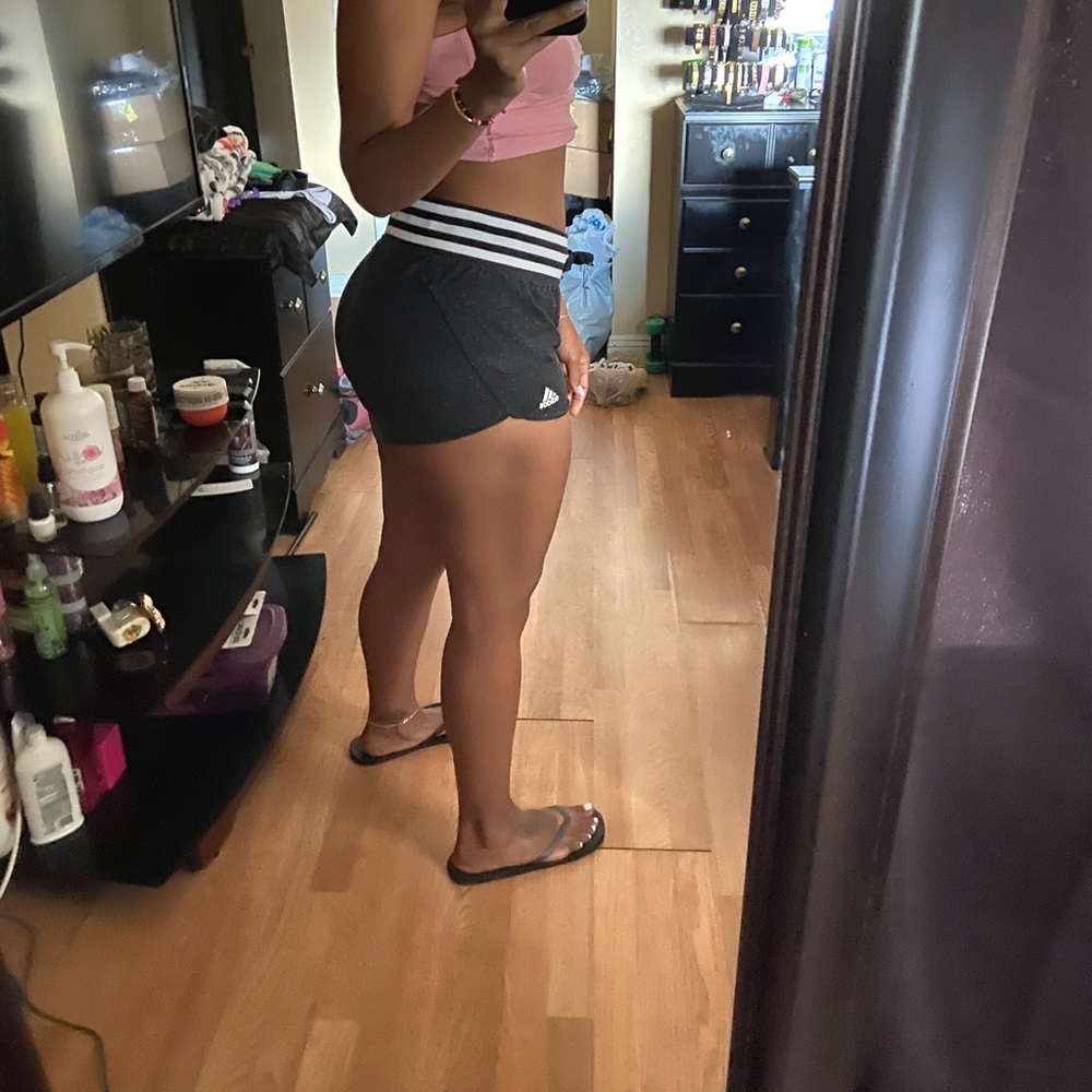 Gray Adidas shorts size small